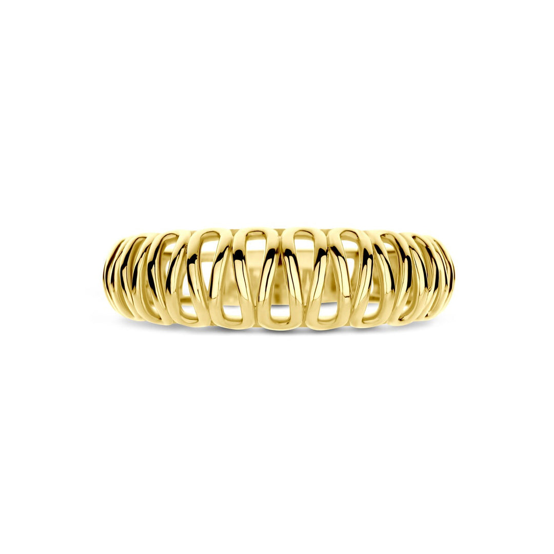 14k geelgouden ring – 6mm breed