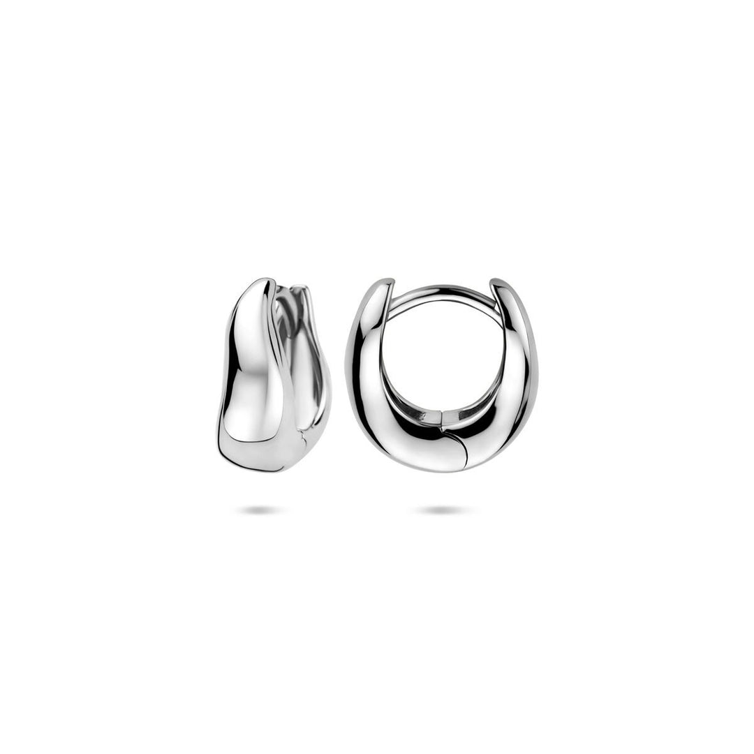 Zilveren klapoorringen – gerhodineerd 925 zilver, 12 x 5,5 mm