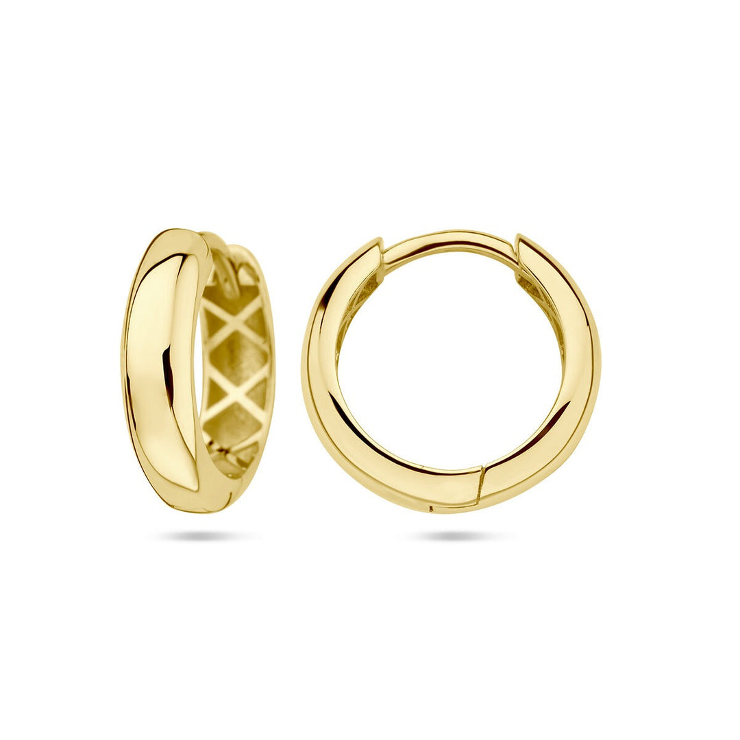 Gouden oorringen – 9k geelgoud met scharniersluiting
