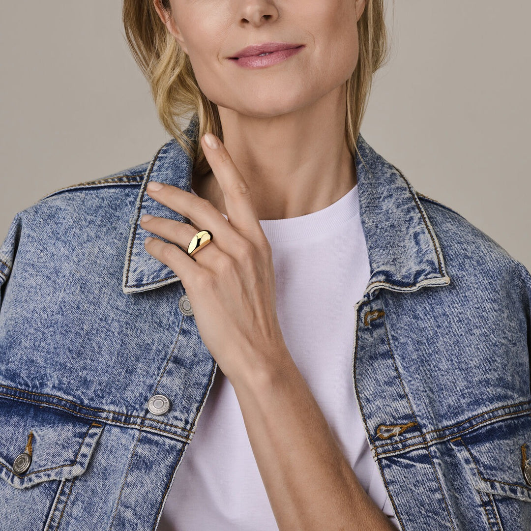 14k Geelgouden dames ring