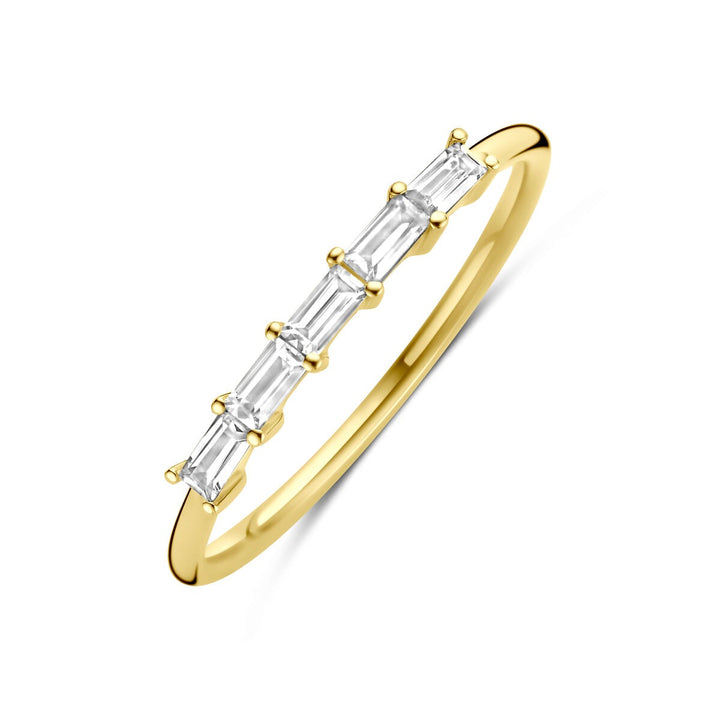 Gouden ring met zirkonia – 14k