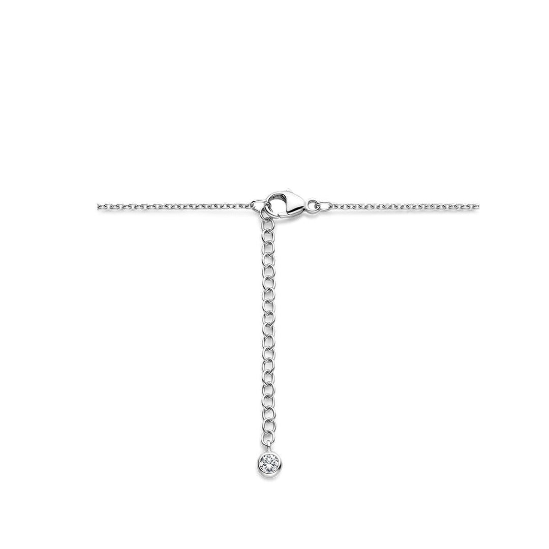 Halskette Kleeblatt Perlmutt 36 + 4 cm Silber rhodiniert