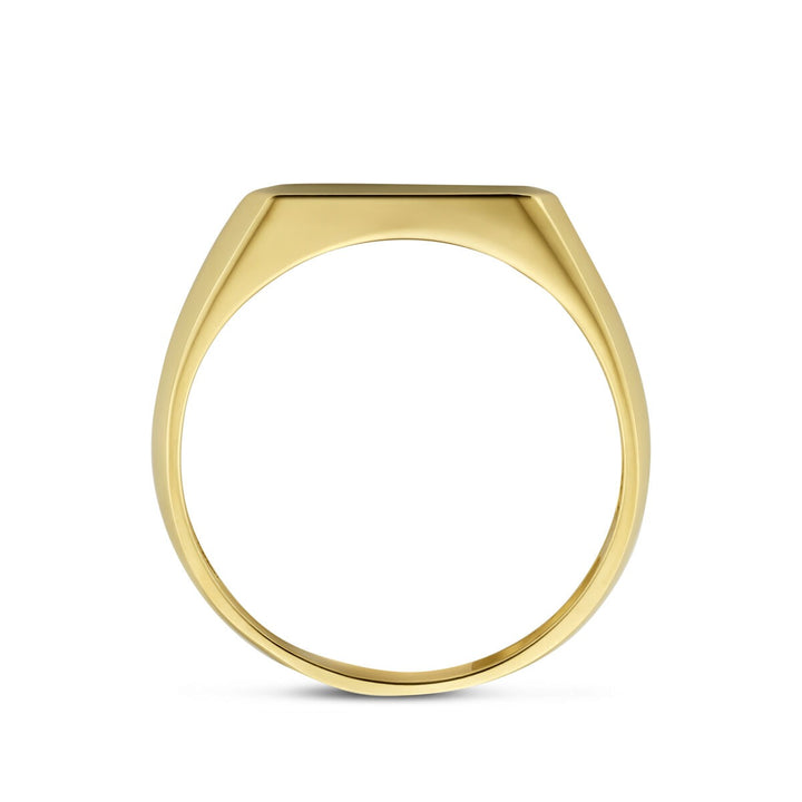 14k Geelgouden dames ring met 7 mm brede band