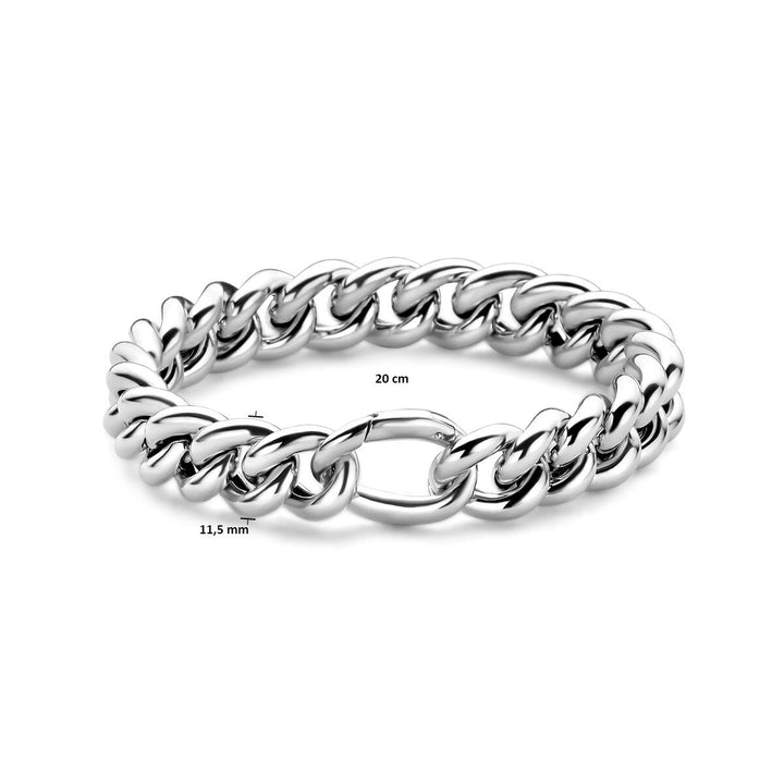 925 Gerhodineerd Zilveren Armband Gourmette