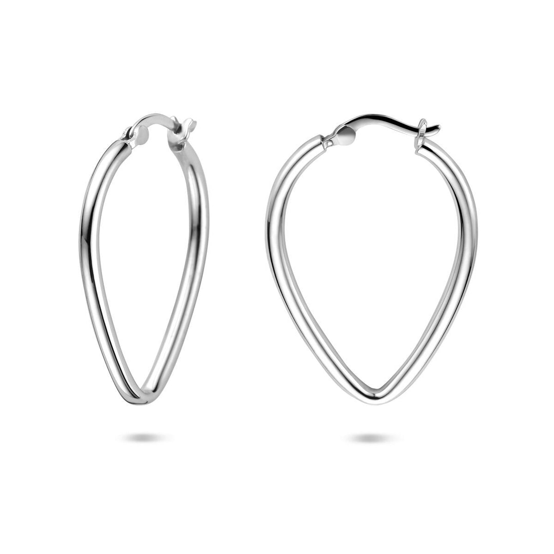 Zilveren oorringen gerhodineerd 25,5 mm