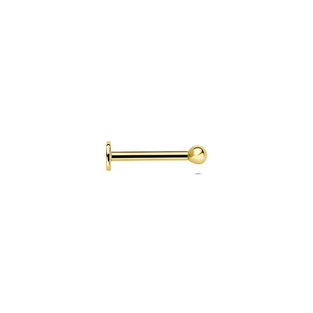 flat back piercing bol 2 mm 14K geelgoud