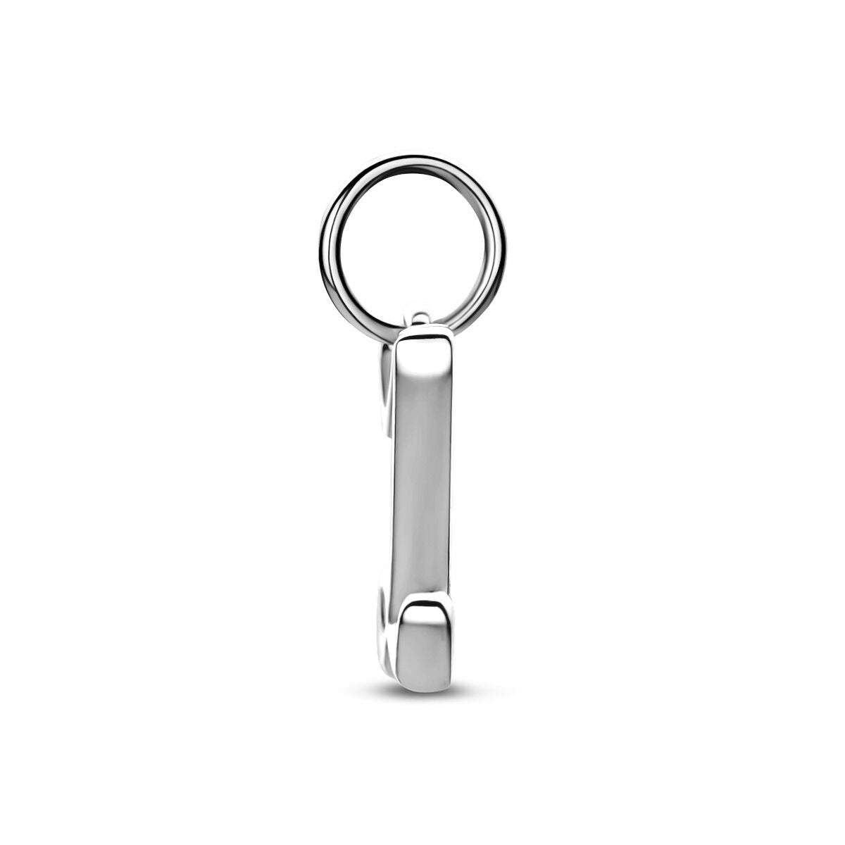Gerhodineerd zilveren letterhanger