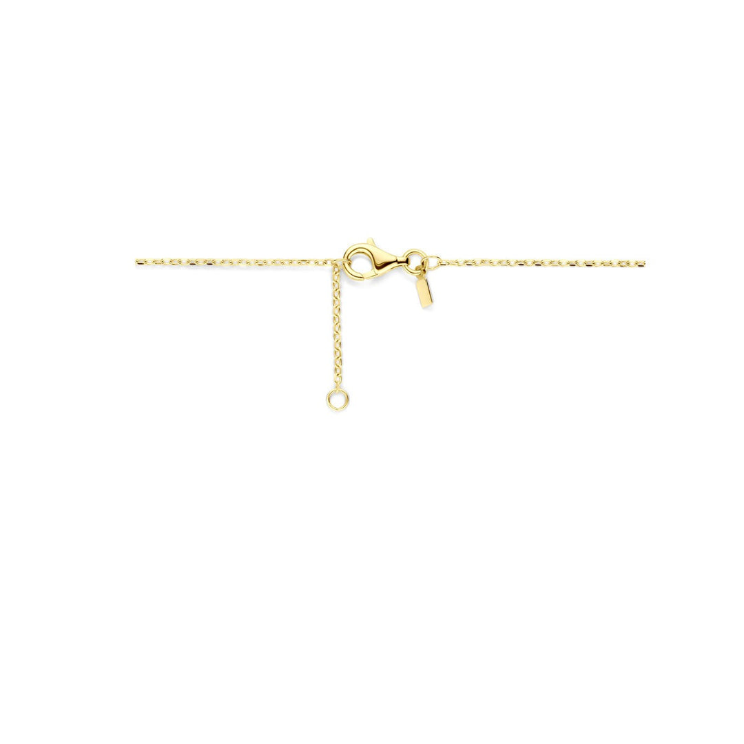 14k geelgouden dames ketting anker schakel met karabijnsluiting 42 - 44 cm
