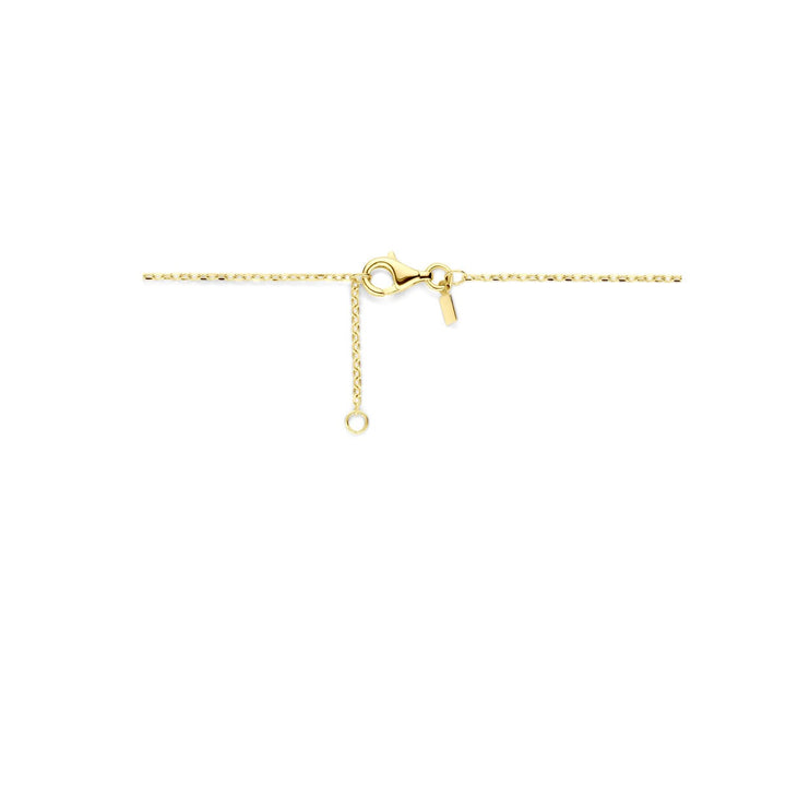 14k geelgouden dames ketting anker schakel met karabijnsluiting 42 - 44 cm
