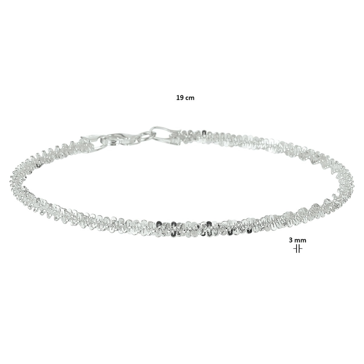 925 zilveren fantasie armband dames