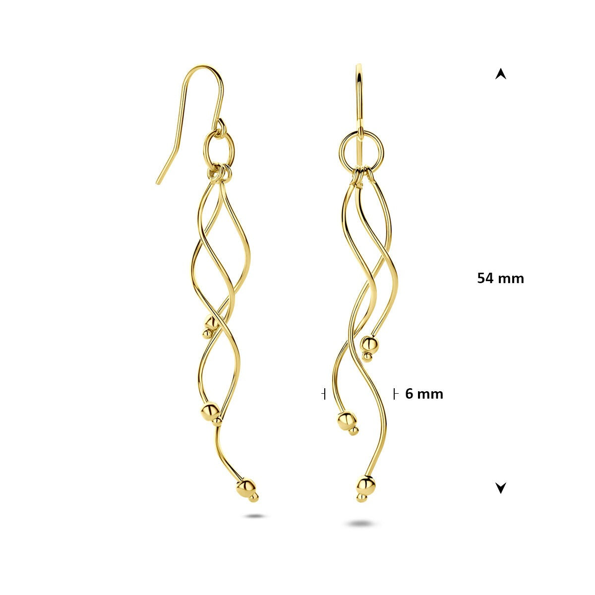 14k Geelgouden oorhangers