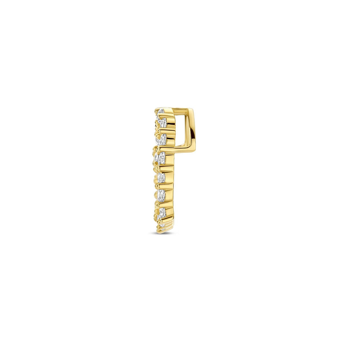 pendant heart zirconia 14K yellow gold