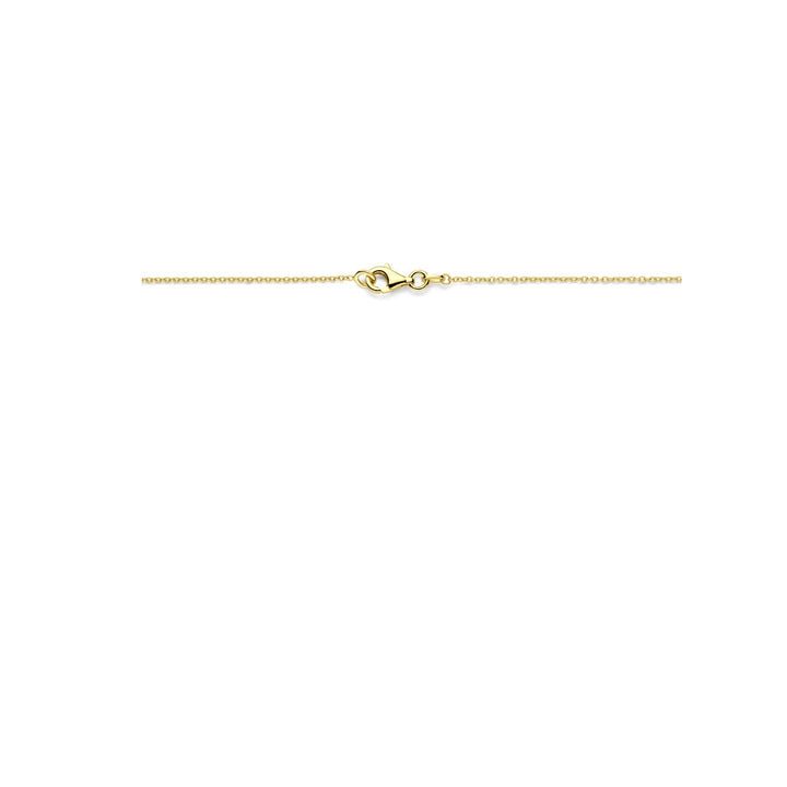 Gouden Collier 14k met Blauw en Groen Kwartsiet – Dames