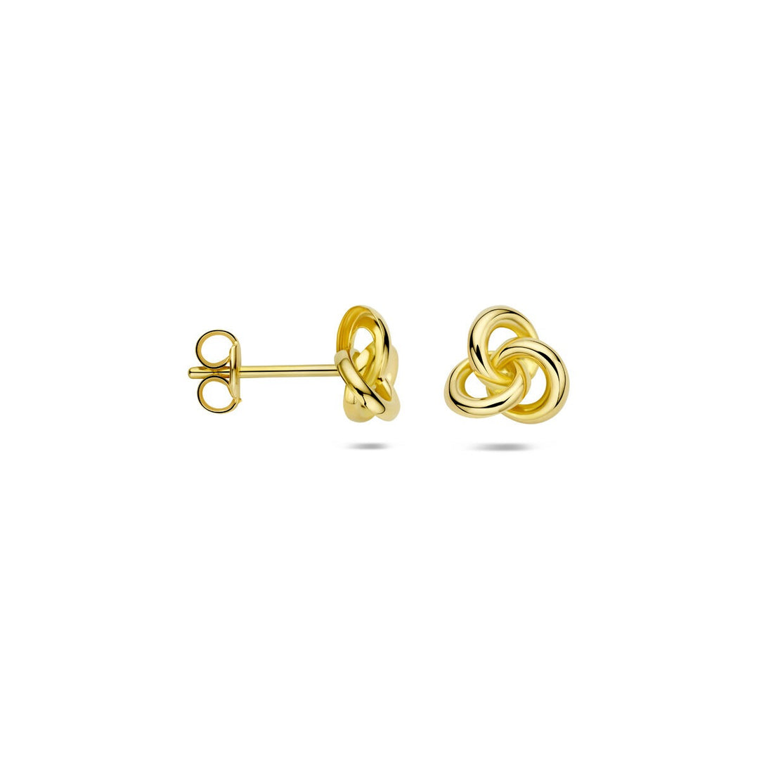 9k gouden oorknopjes 7 mm – geelgoud