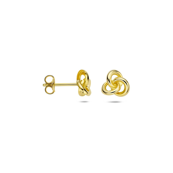 9k gouden oorknopjes 7 mm – geelgoud