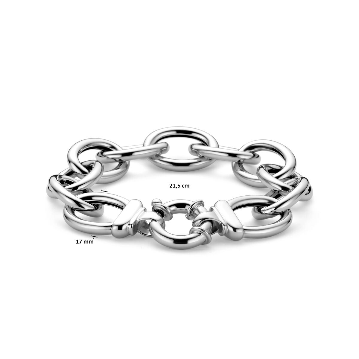 925 Gerhodineerd Zilveren Armband met Anker Schakel