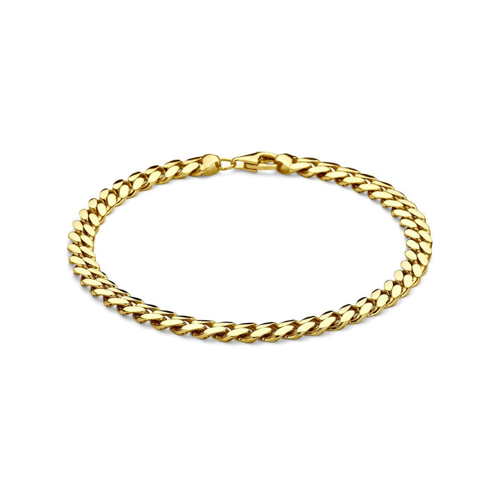 Gouden heren armband – 14k gourmette schakel
