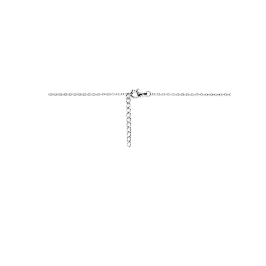 Zilveren kinderketting met hartje – gerhodineerd 925 zilver 36 + 3 cm