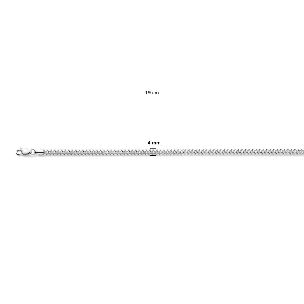 Zilveren damesketting met gourmette schakel – 925 zilver, 4 mm breed