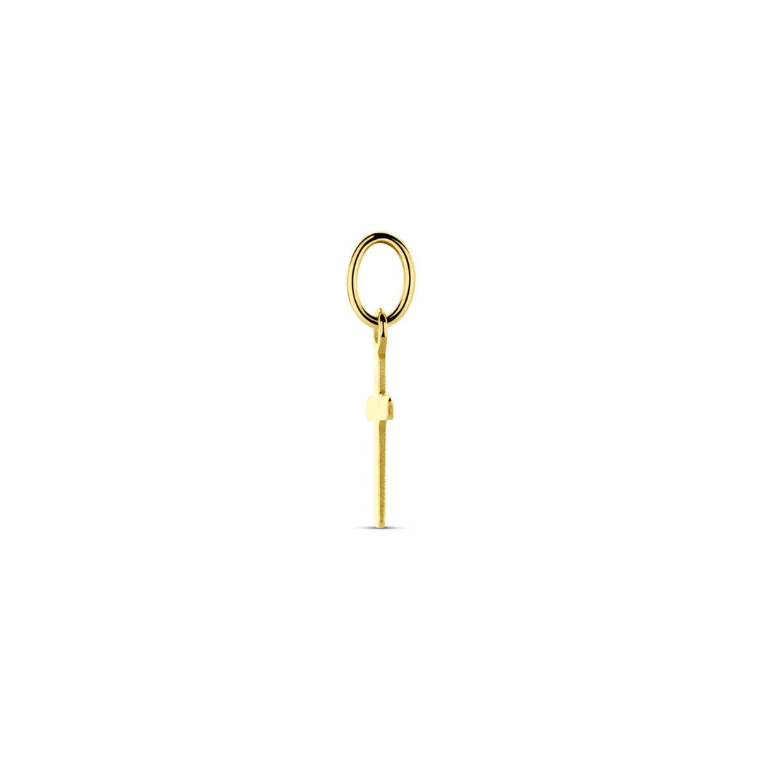 14k Geelgouden hanger in kruisvorm – 14 mm