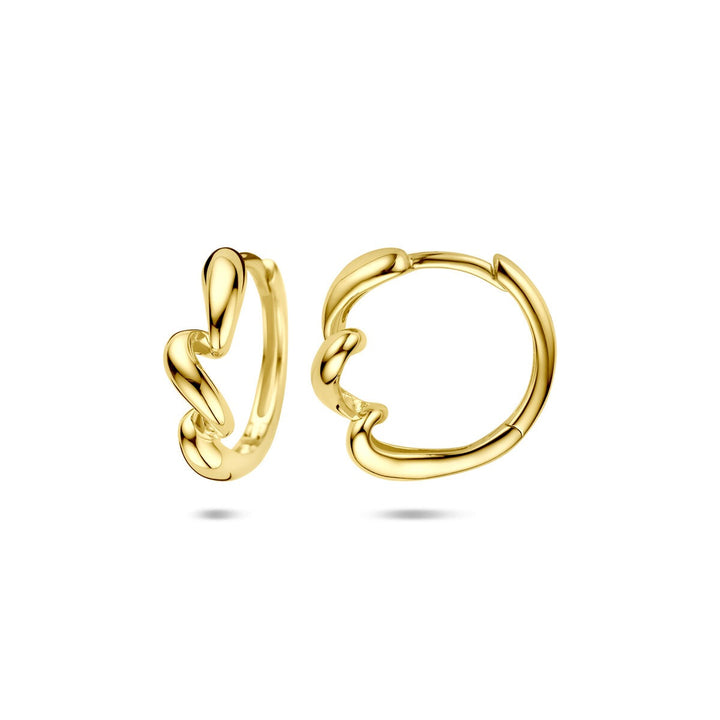 Verguld zilveren klapoorringen – 925 zilver