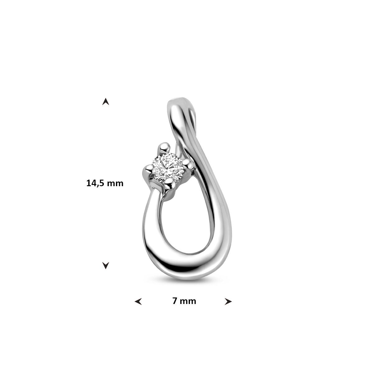 Zilveren hanger infinity met zirkonia – symbool van oneindige verbondenheid