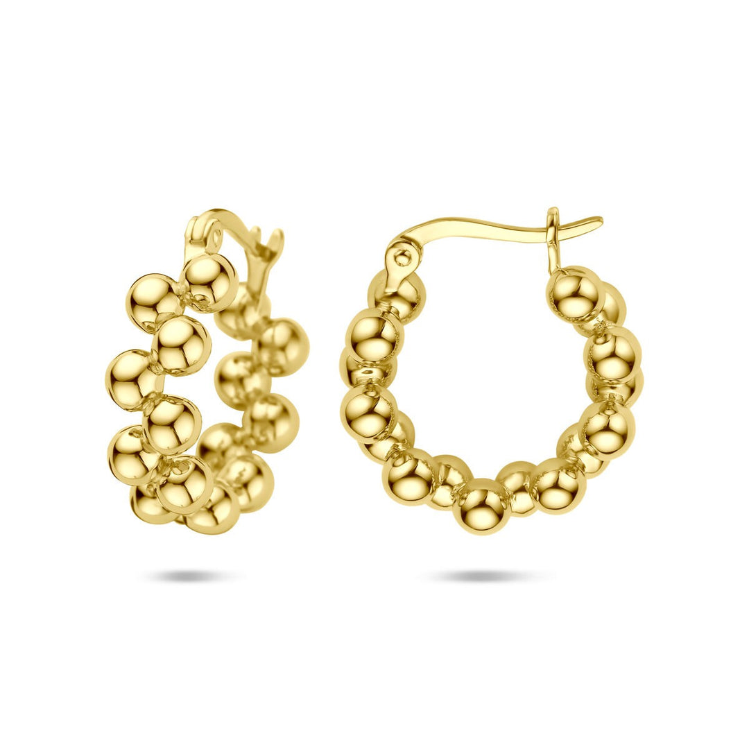 Verguld zilveren oorringen – 925 zilver