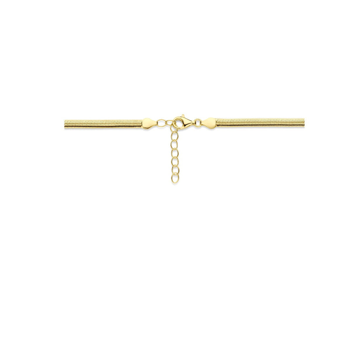 Gourmette ketting verguld – 925 zilver met geelgouden plating, 4.6 mm
