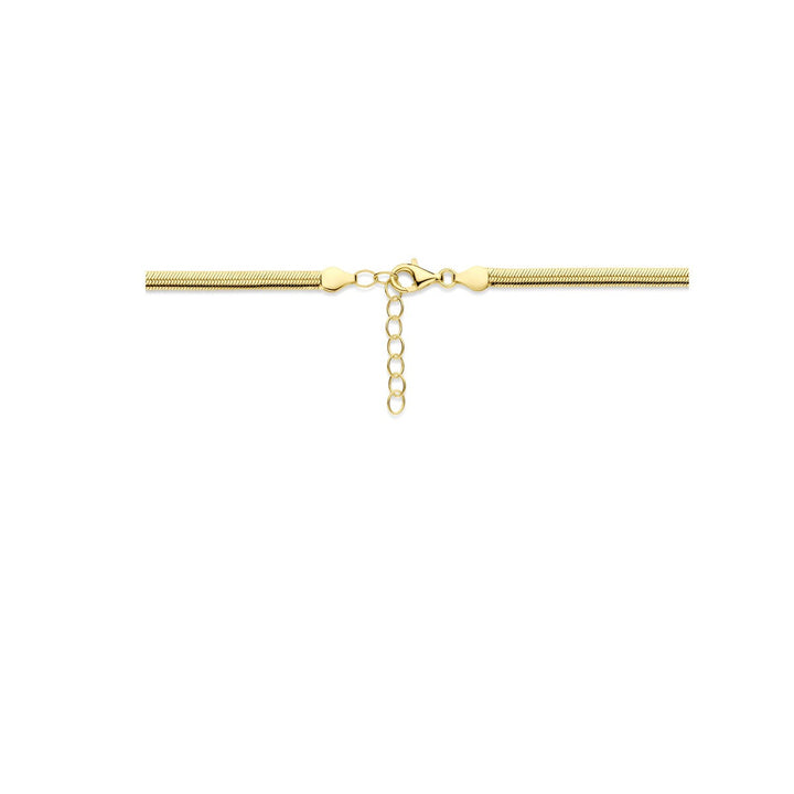 Gourmette ketting verguld – 925 zilver met geelgouden plating, 4.6 mm
