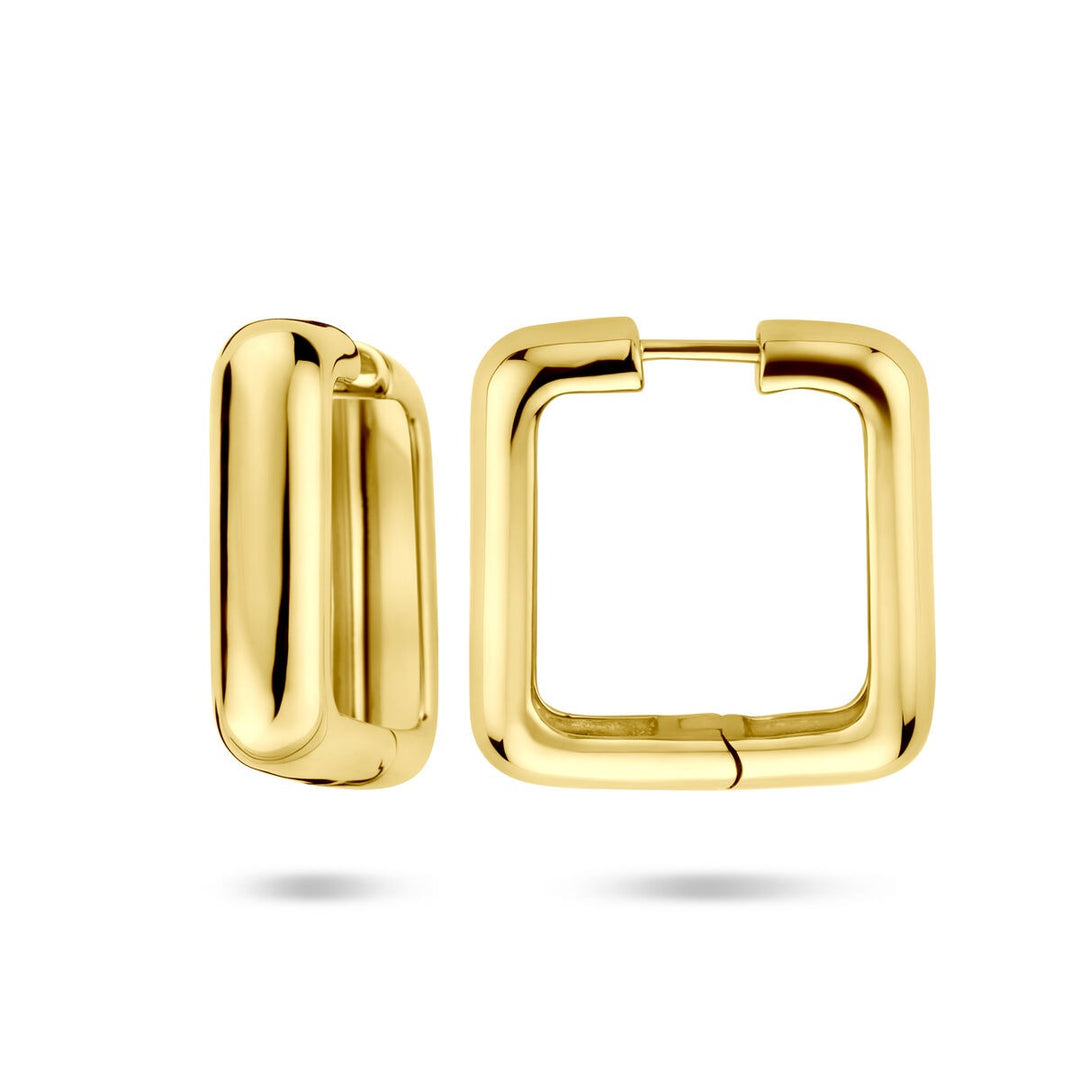 Verguld zilveren klapoorringen – 25 x 7 mm