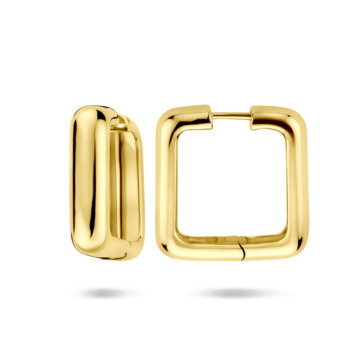 Verguld zilveren klapoorringen – 25 x 7 mm