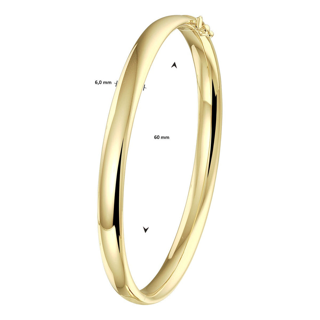 9k Geelgouden Bangle Armband