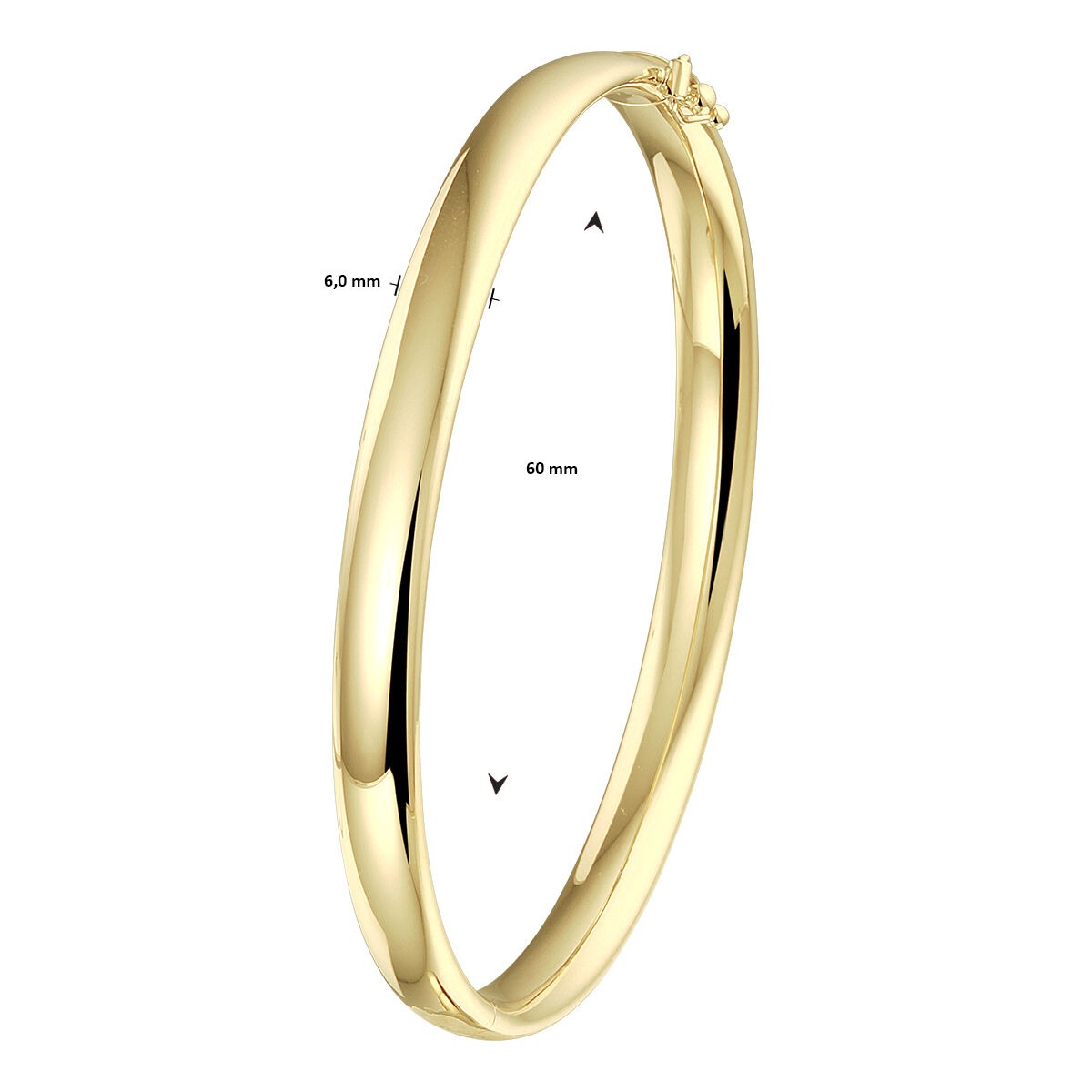 9k Geelgouden Bangle Armband