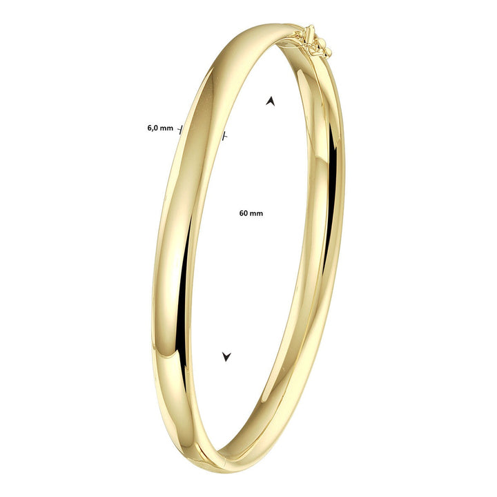 9k Geelgouden Bangle Armband