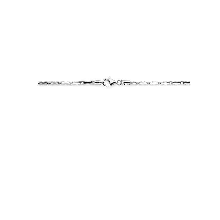 necklace cardano 2.7 mm 45 cm silver rhodium plated