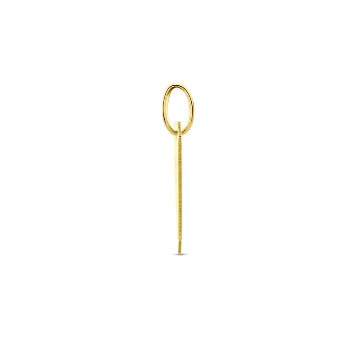 9k Geelgouden Graveerhanger – 20 mm