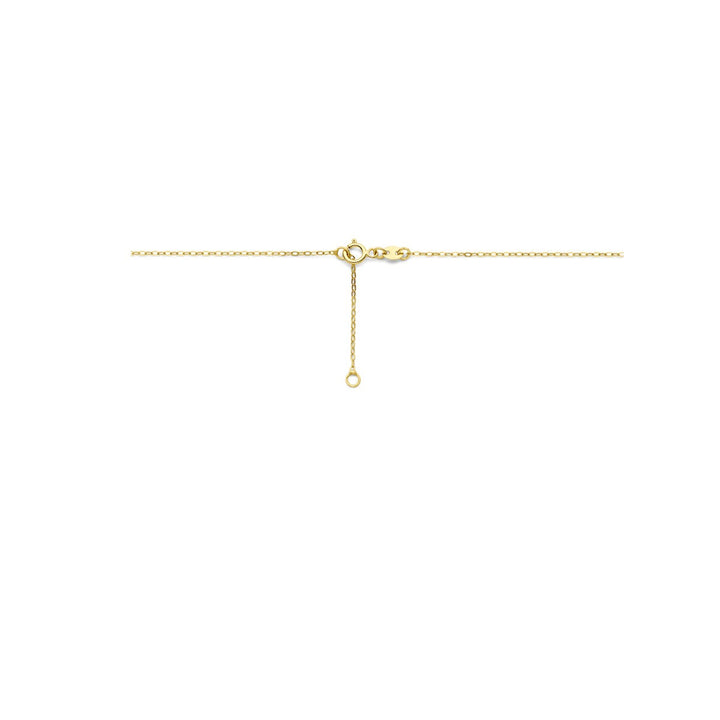 14k geelgouden collier met druppelvormige hanger