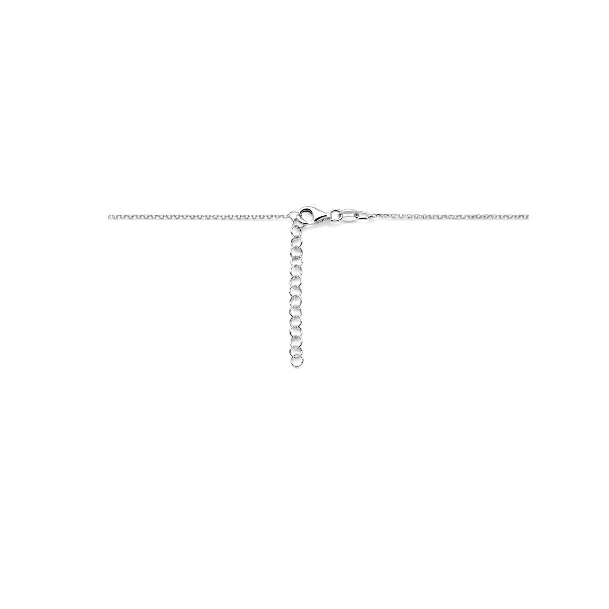 Zilveren ketting met strik hanger – gerhodineerd 925 zilver