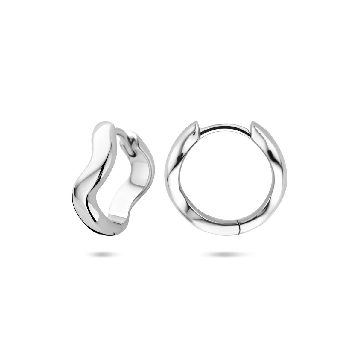 Gerhodineerd zilveren klapoorringen – 15 mm