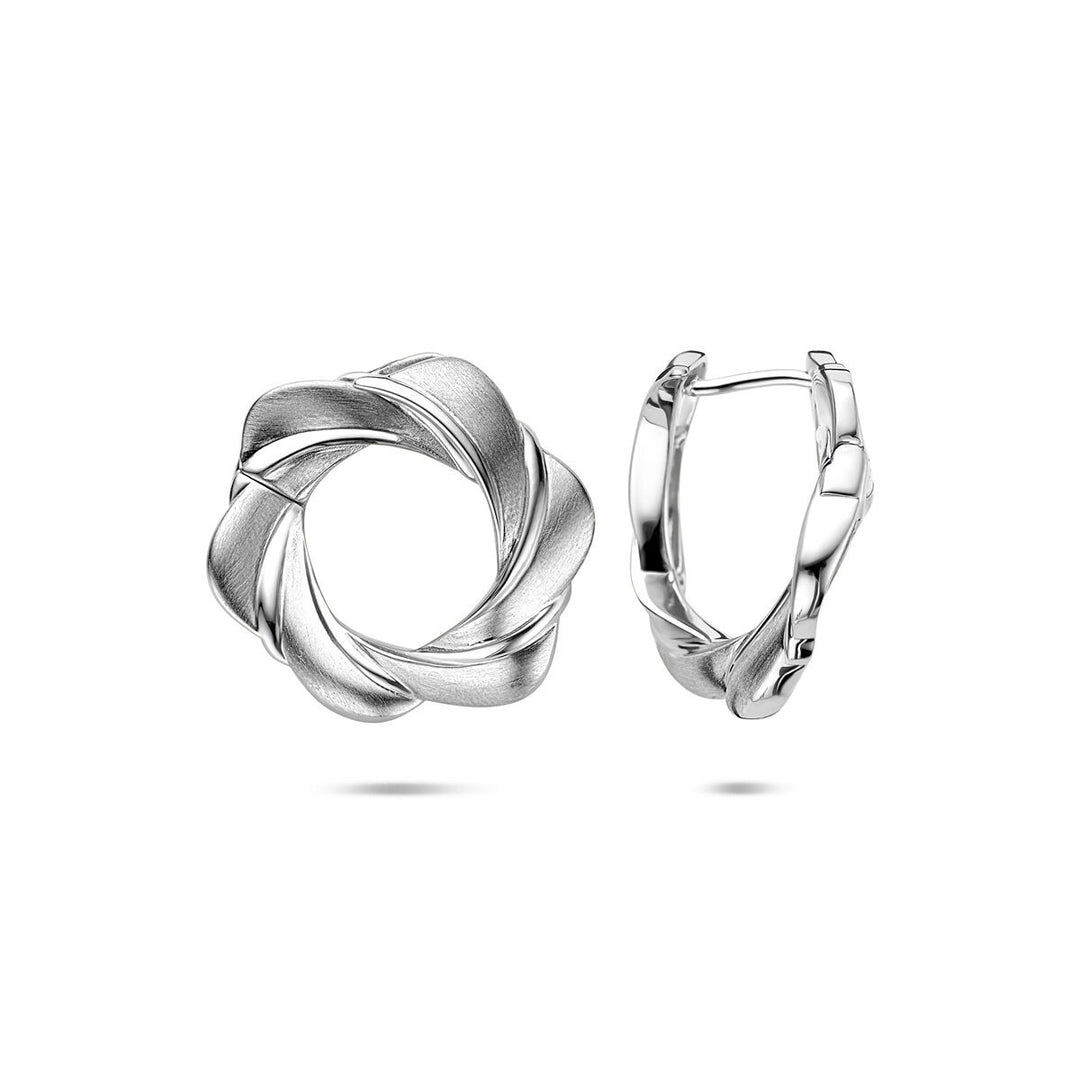 Zilveren klapoorringen – gerhodineerd 925 zilver