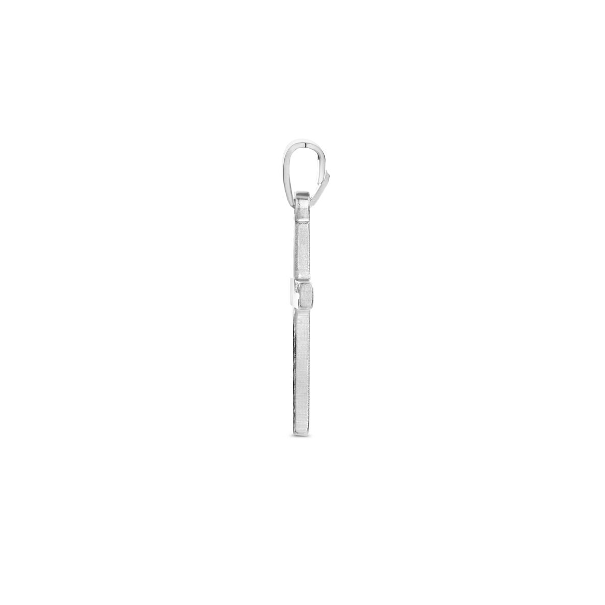 Zilveren kruis hanger – gerhodineerd 925 zilver
