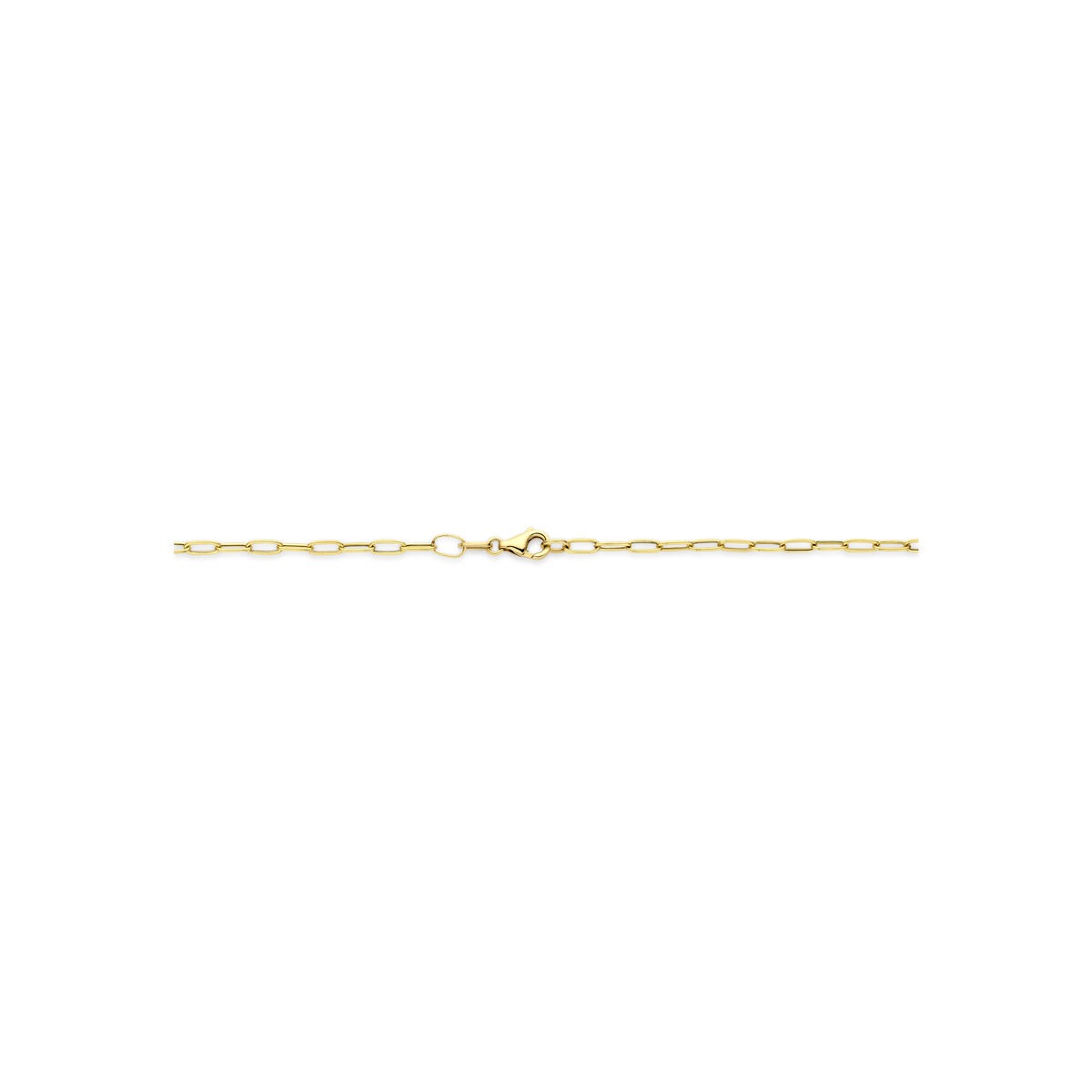 14k geelgouden collier met ankerschakel