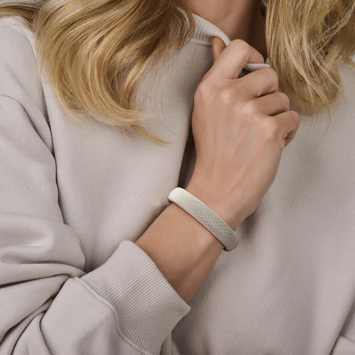 Zilveren dames armband – gerhodineerde spang armband