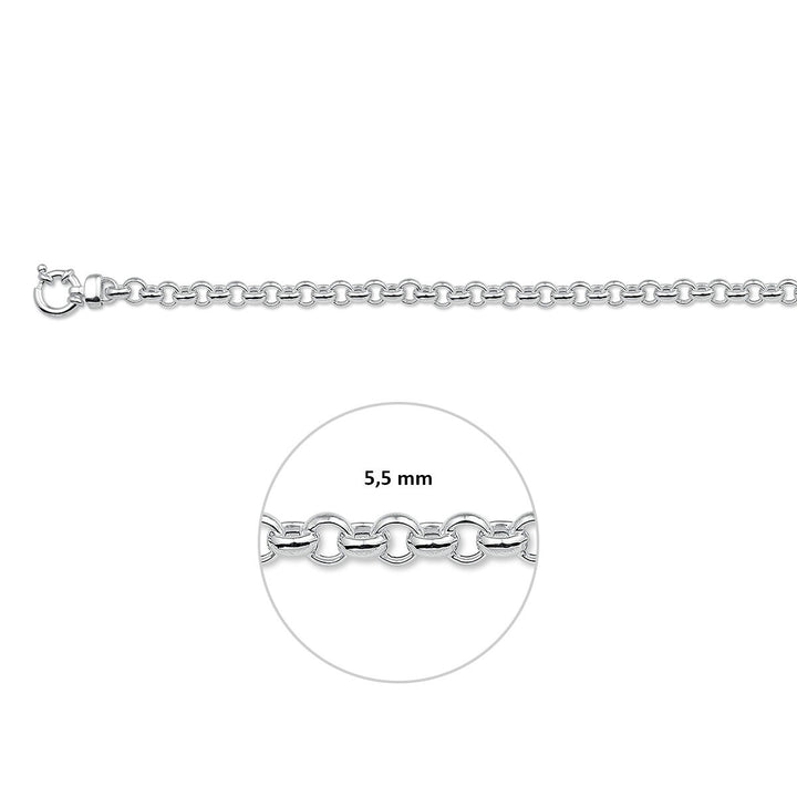 Zilveren Jasseron Armband