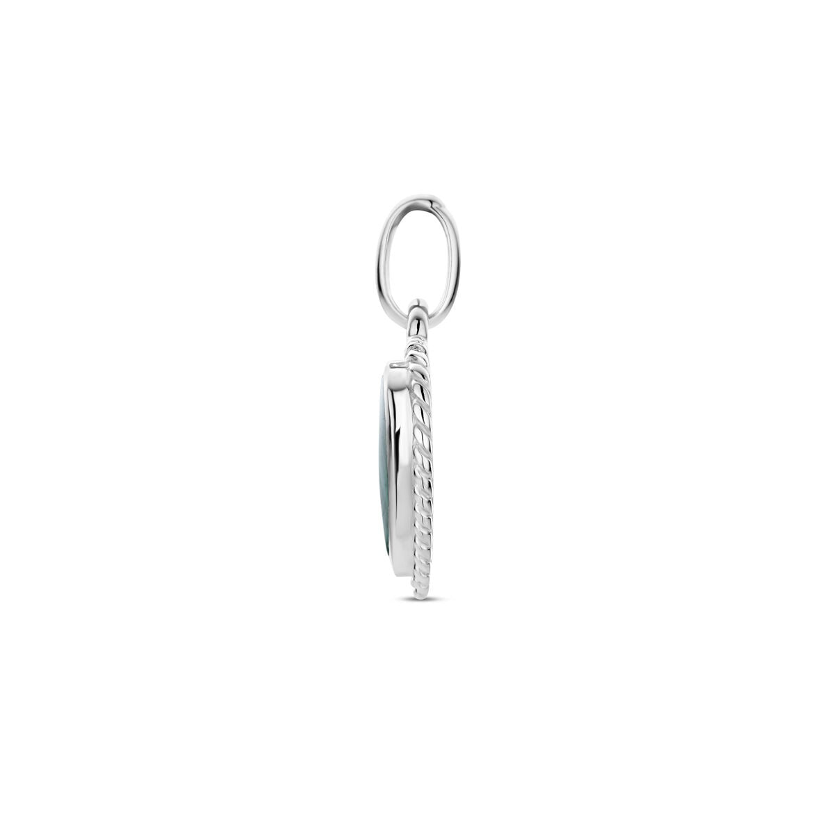 Gerhodineerd Zilveren Hanger met Malachiet – Hartvorm 20.5mm