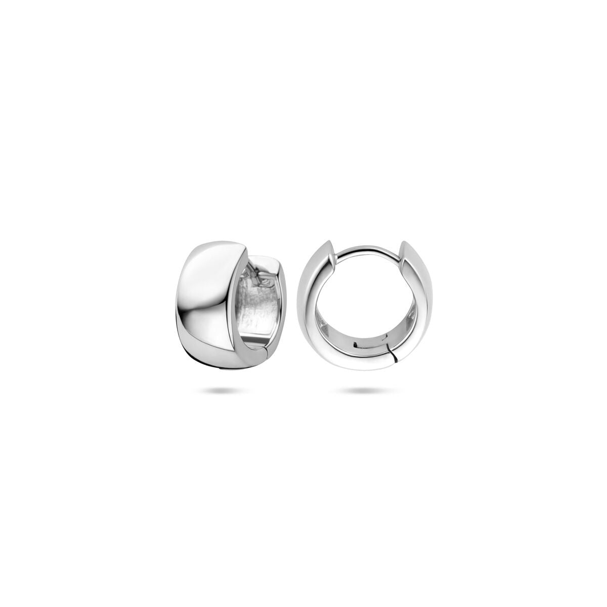 Zilveren klapoorringen – gerhodineerd 925 zilver, 10,5 x 6 mm