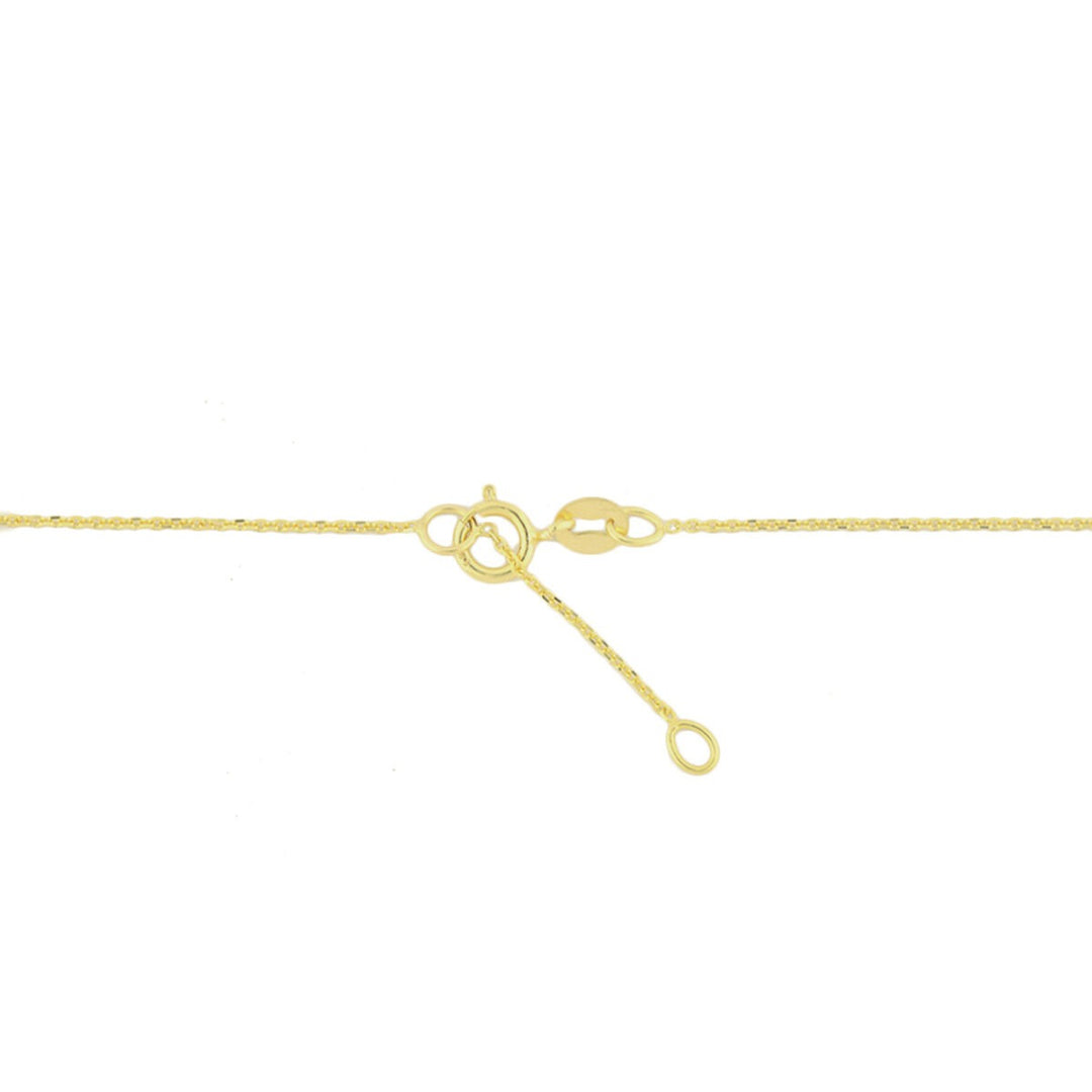 engraving necklace heart 40 - 42 cm 14K yellow gold