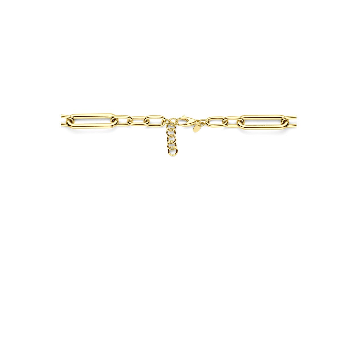 Gouden anker collier dames – 14k met karabijnsluiting 11 mm 43 + 3 cm