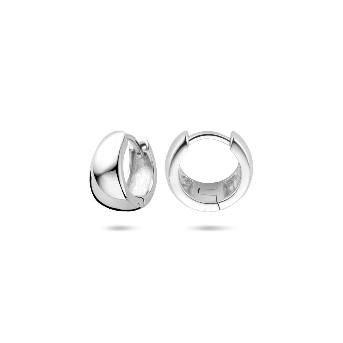 Gerhodineerd zilveren klapoorringen – 11 mm