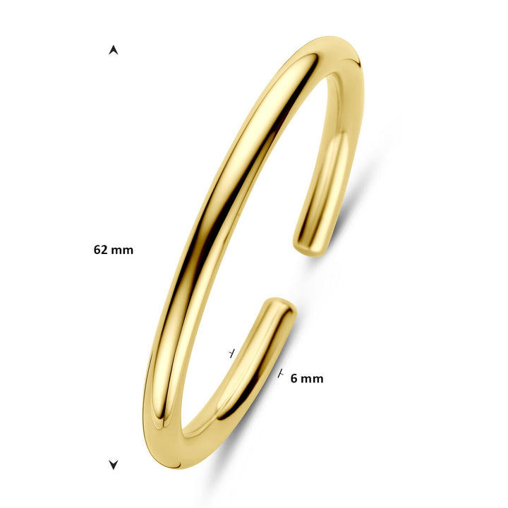 14k geelgouden Slavenarmband in spangstijl